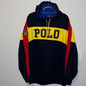Polo Ralph Lauren Multicolor MONOGRAM LOGO Hooded Sweatshirt 2XL